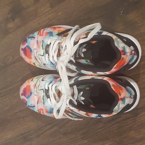 Womens Adidas Torsion colorful sneakers sz 9 - Picture 3 of 10